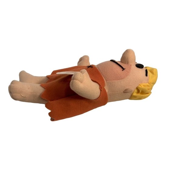1993 Vintage Barney Rubble Plush With Tag 11 inches Hannah Barbera - Picture 5 of 9